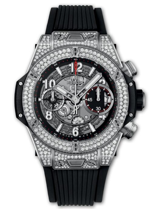 Luxury Hublot Big Bang Unico 42 mm Titanium Pave 441.NX.1170.RX.1704 watches replica